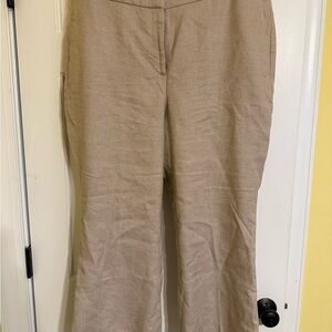 J. Crew Tan Wide Leg Pants